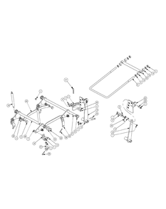 Lift Assembly Diagram and Parts List for ENFORCER48 53AH3AGN050-22HP Cub Cadet Lawn Tractor